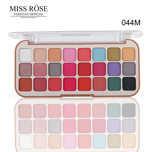 Miss Rose Dual Fantasy 24-Color Eyashdow Smooth Texture Waterproof Long Lasting Matte & Shimmer Eyeshadow Palette