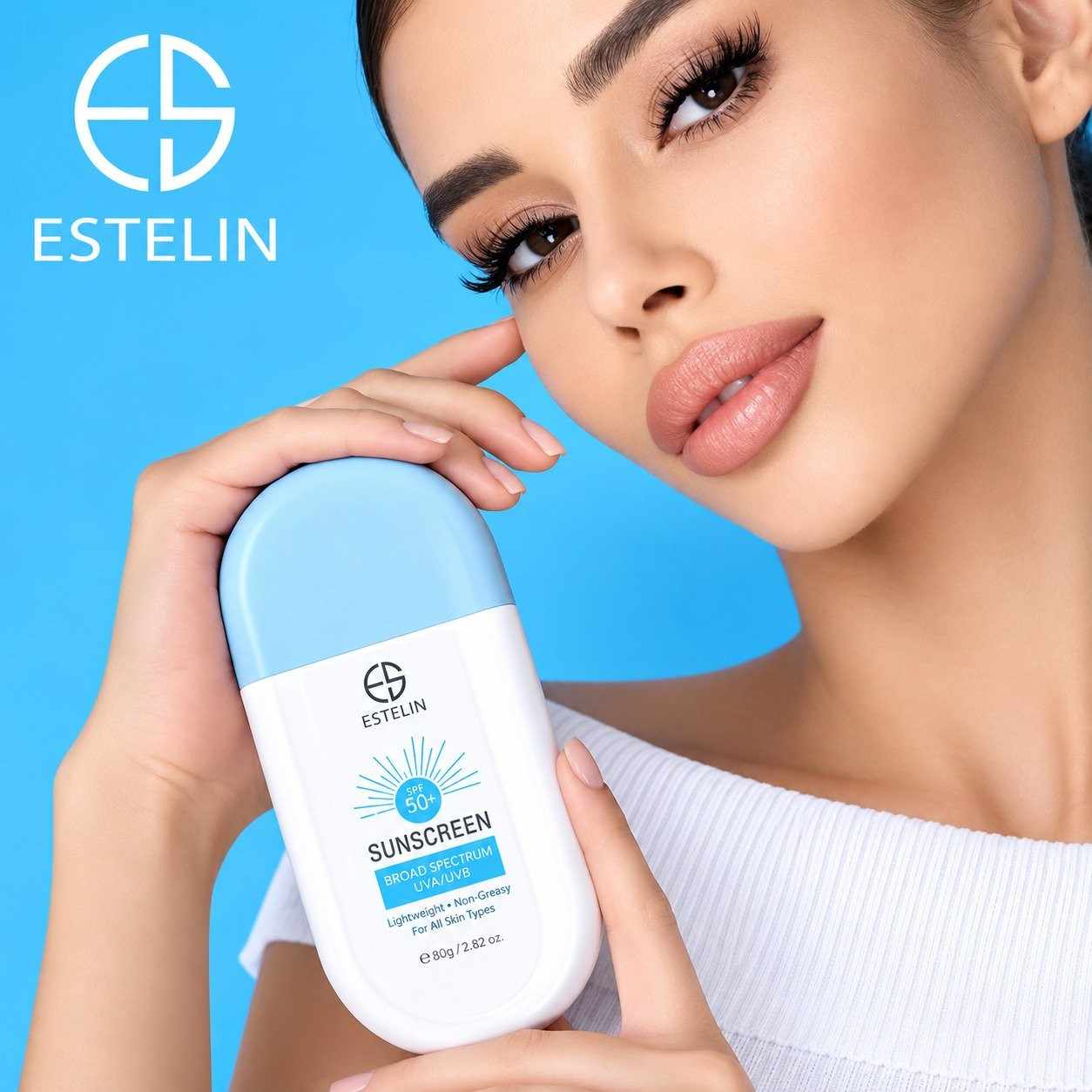 ESTELIN ULTRA-LIGHT Hydrating Invisible Sunscreen SPF 80+ 100g ES0077