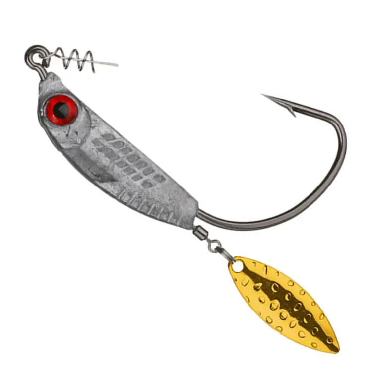 Jig Head Crank Hook Spinner Swivel Design Fish Crank Hook