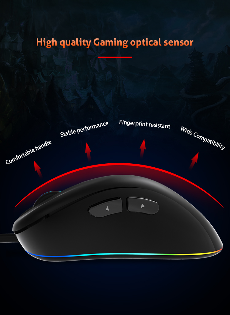 MeeTion GM19 RGB Gaming Mouse for Professional e-sports 6400DPi 19 67668c1dae22a5ff52ed383b3def0e69