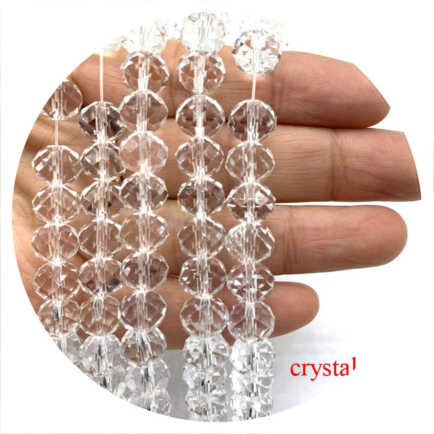 6mm Crystal Beads (80+ Pieces) for DIY Jewelry Making & Clothing Designs – High-Quality AB Crystal Beads