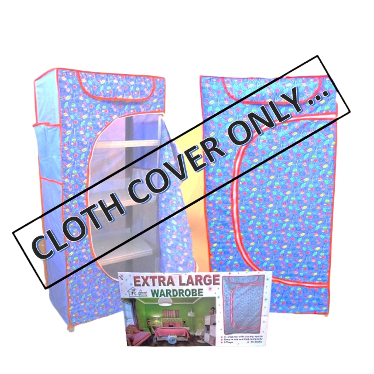 Large 5 Shelves (COVER ONLY) Folding Wardrobe Mama Love For Kids HC-F046