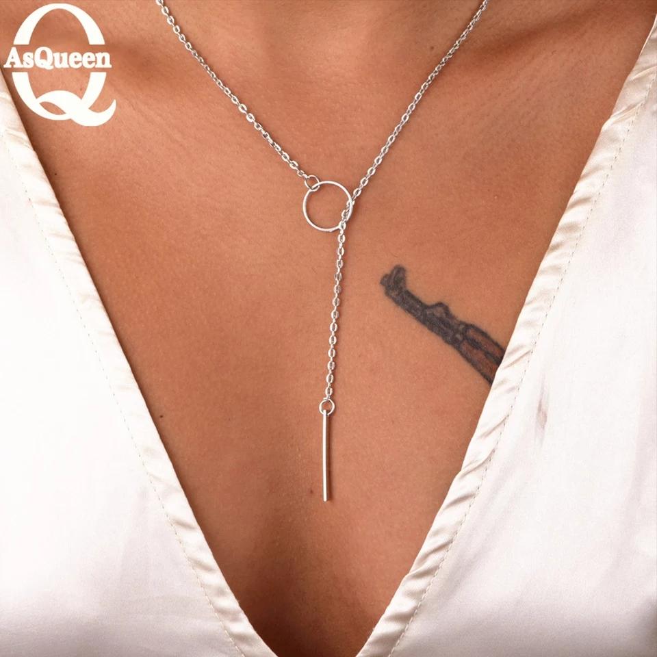 New Fashion silver Ring Design Necklace Jewelry Women's