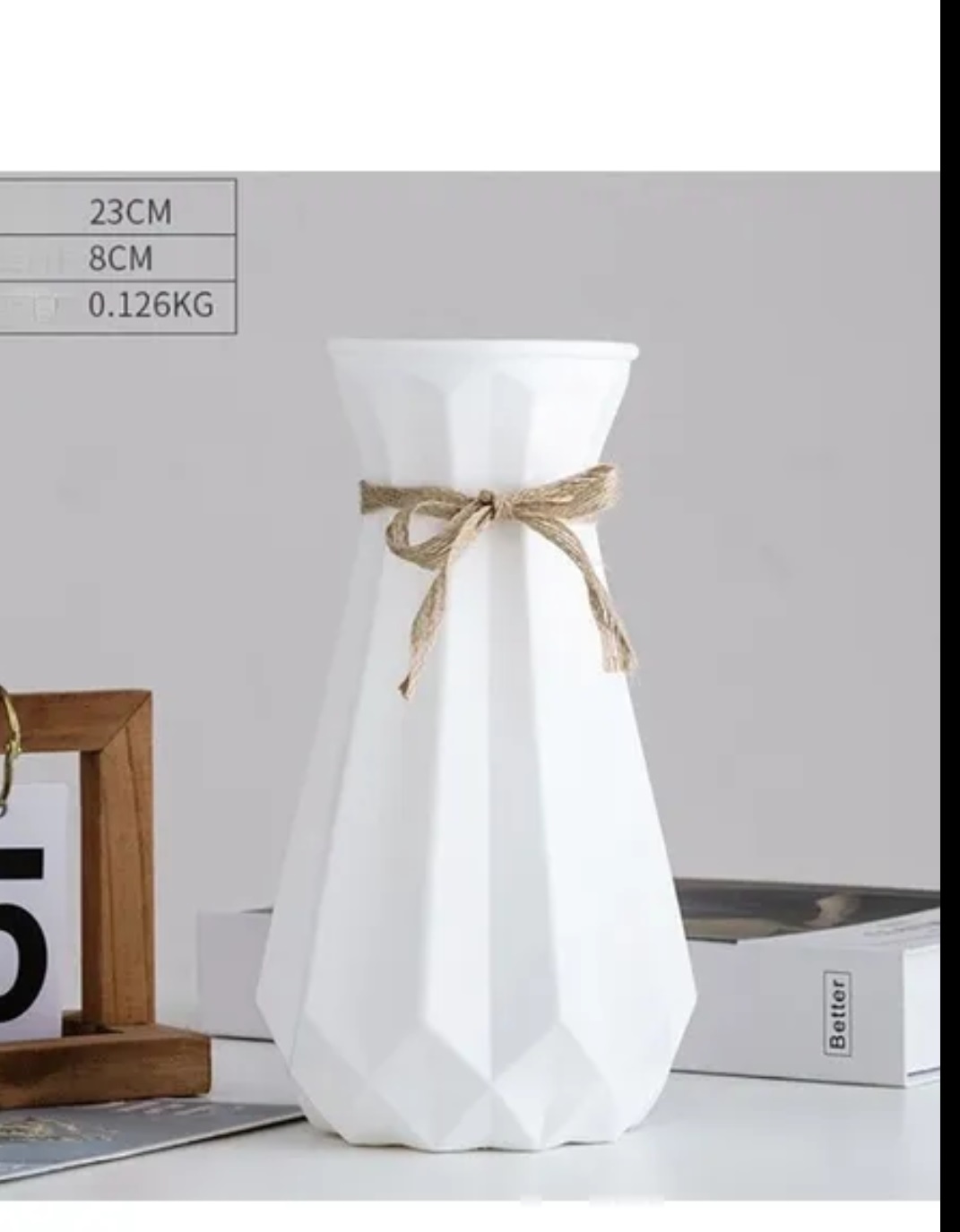Plastic non breakable vases decoration