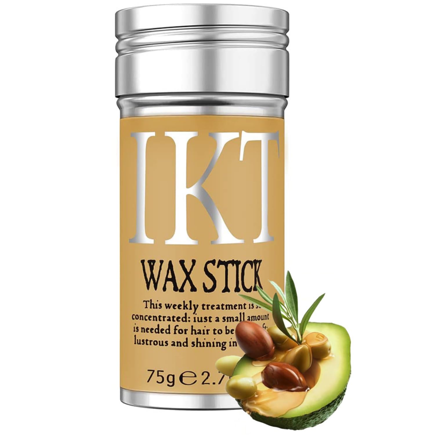 Hair Wax Stick,Professional Strong Hold Hair Styling Gel,Slick Stick Hair Pomade for Flyaways and Edge Frizz Hair,Non-greasy Long Lasting Gels Hair Cares Make Broken Hair Look Neat & Tidy 75 gram