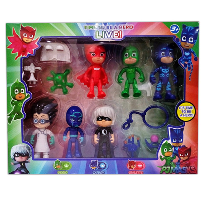 PJ Masks 6 Action Figures and Accessories Set