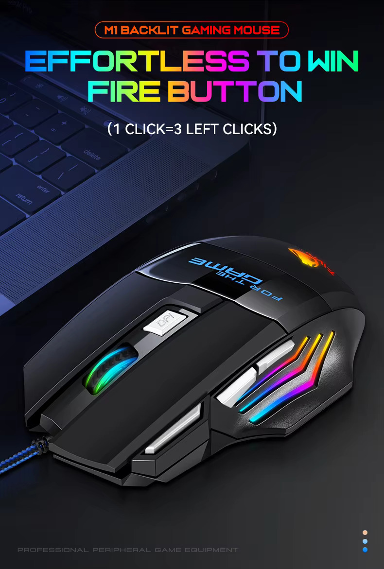 G2 Pro RGB Gaming Mouse with 8 Programmable Buttons + FREE Mouse Pad | 3200 DPI Optical Sensor & 7-Color Breathing LED | Ergonomic Wired USB Computer Mouse with Braided Cable | Daraz Choice FBD - XLO
