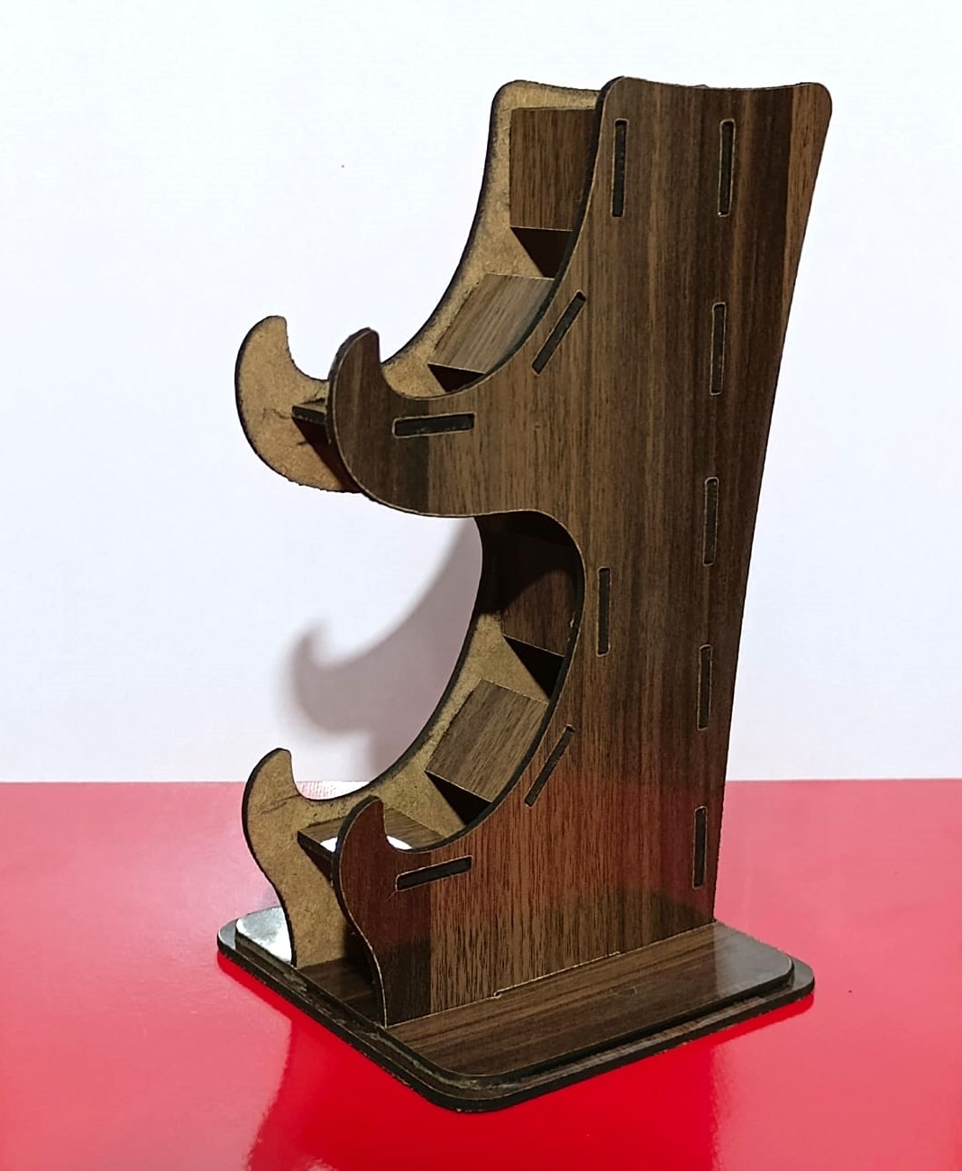 Game Controller Stand  with Headphone Holder / Wooden GamePad Holder with Headphone Stand