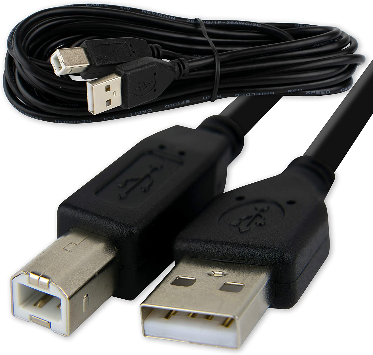 Printer Cable 1.5 Meter Cable Length Wide Compatibility USB Printer Cable Flexible Solid Connect Computer PC With Printer