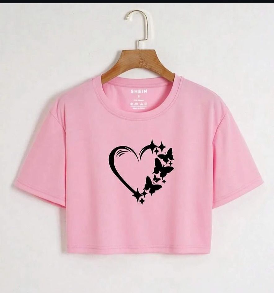 Crop Top Suits For Women High Quality Tshirt And Black Plazo