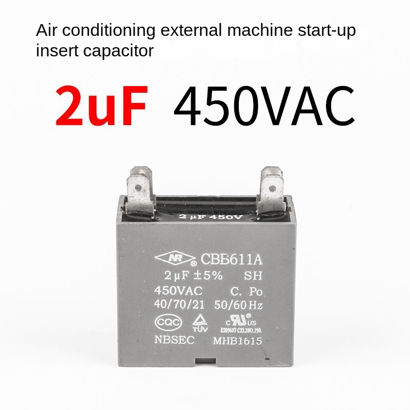 Condensatore CBB61 450V Per Motore Ventola - 2 Fili Capacit 767023 - Foto 5