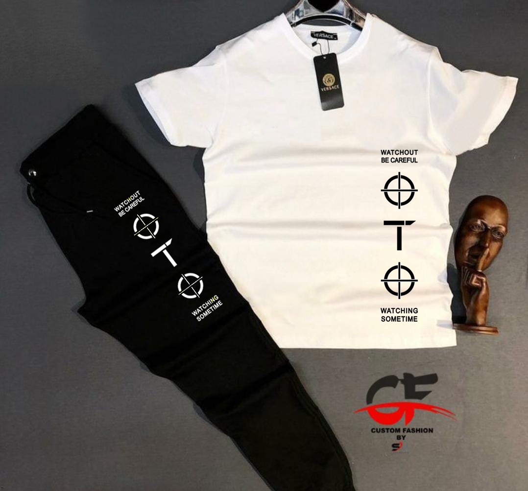 Summer Collection OTO Printed Tracksuit T-shirt & Trouser Trendy Fashion Arrival Gym Sports Outdoor Casual Wear tshit Track Suits for Men at Full Circle Clothing