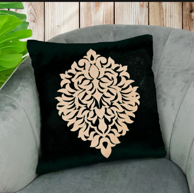 Velvet Cushion Cover Laser Applique Work Best Sofa And Bed Design By Choice Now