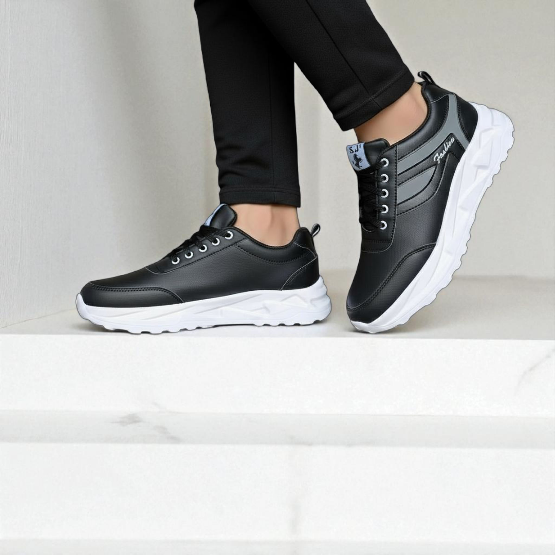 New Men Breathable Mesh Sports Sneakers | Odor-Resistant, Lightweight Running Shoes with Soft PU Rubber Sole | Casual Athletic Footwear