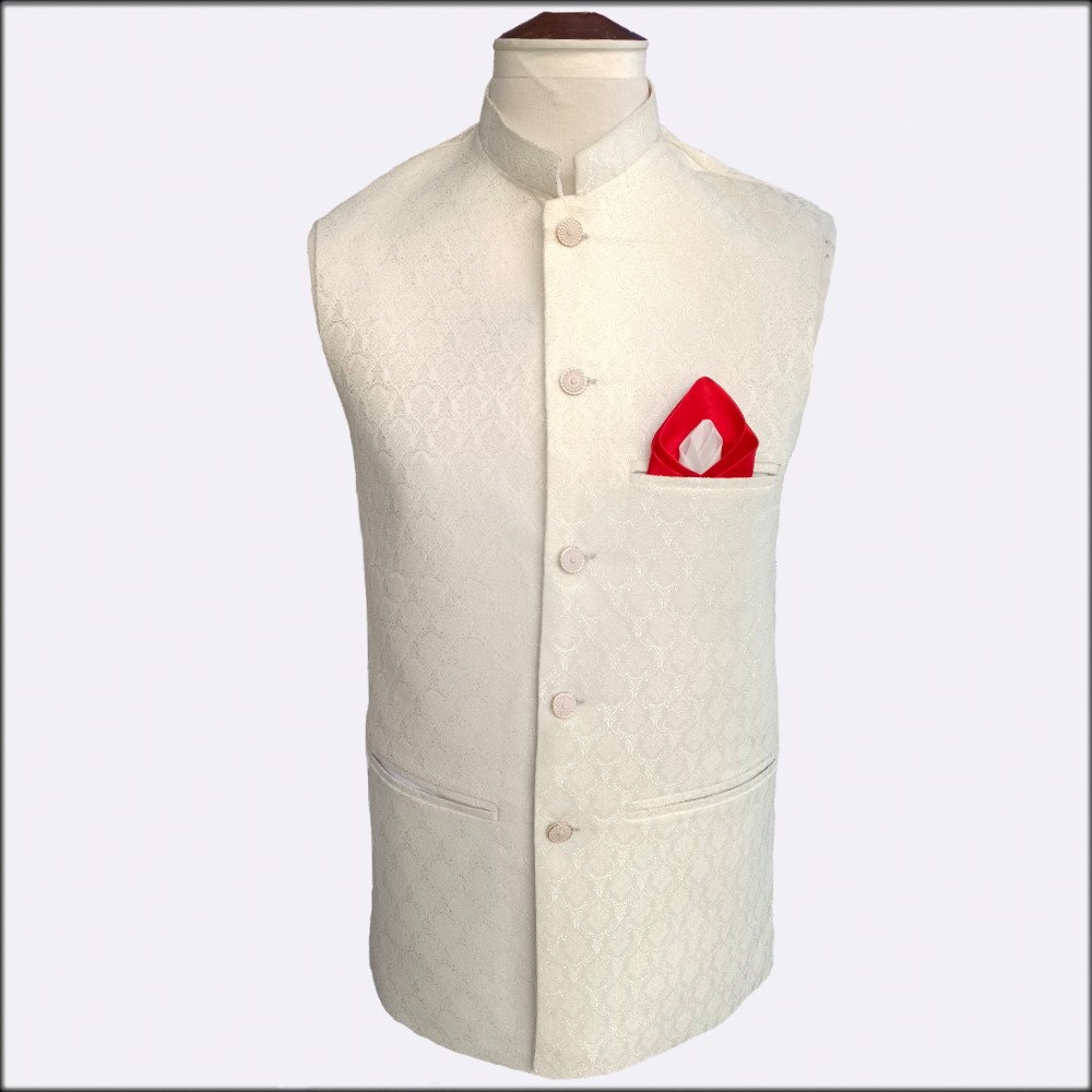 Jamawar Waist Coat For Men, Premium Quality Waist Coat, Wedding  Special