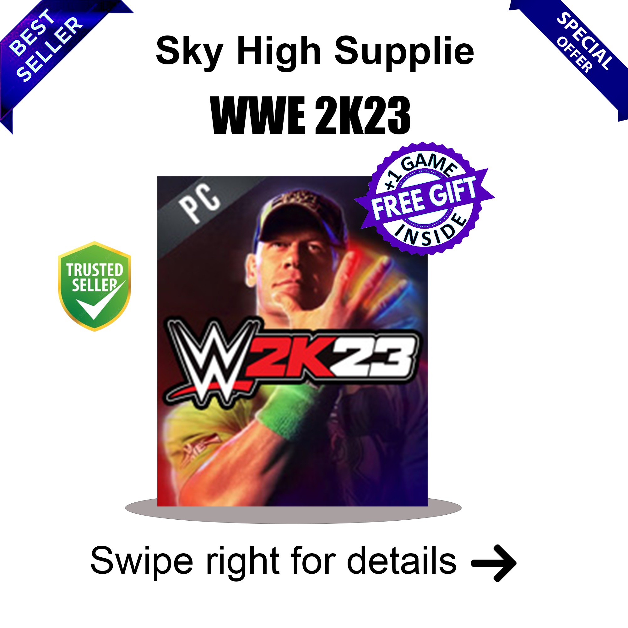 WWE 2k23 - GAME FOR PC (GOOGLE DRIVE/ MEDIAFIRE) - QR CODE | Daraz.pk