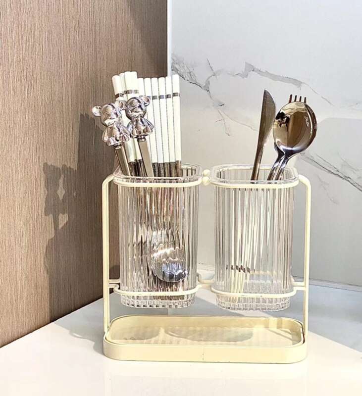 Barile, contenitore per coltelli da cucina di lusso, leggero, portaoggetti per scarico, porta bacchette a parete, per uso domestico e quotidiano_voghion.com