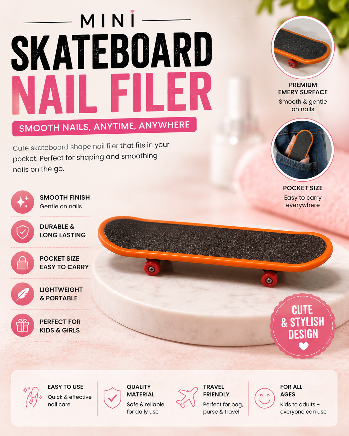 Creative Printing Professional plastic Finger Skateboard Mini Finger Boards Skate Truck Finger Skateboard For Kid Toys