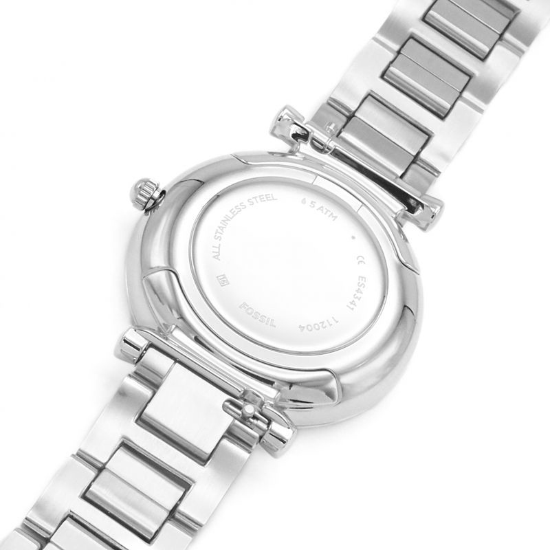 Fossil Carlie Three-Hand Stainless Steel Watch in Silver for  display picture 1