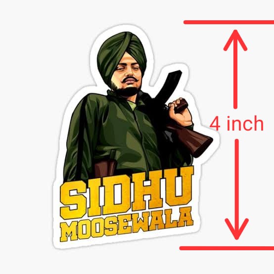 SIDHU MOOSEWALA Sticker Posters (3 Sizes) Pack Of THE, 49% OFF