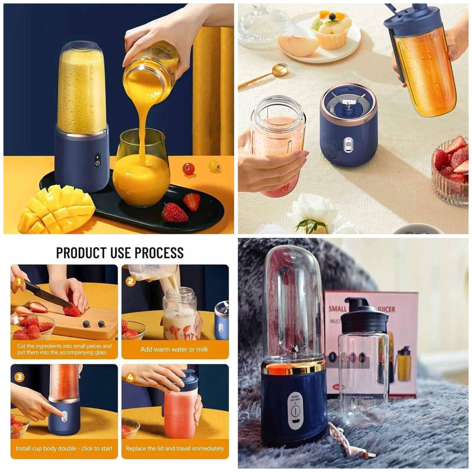 Rechargeable Juicer Blender With Shaker Bottle R