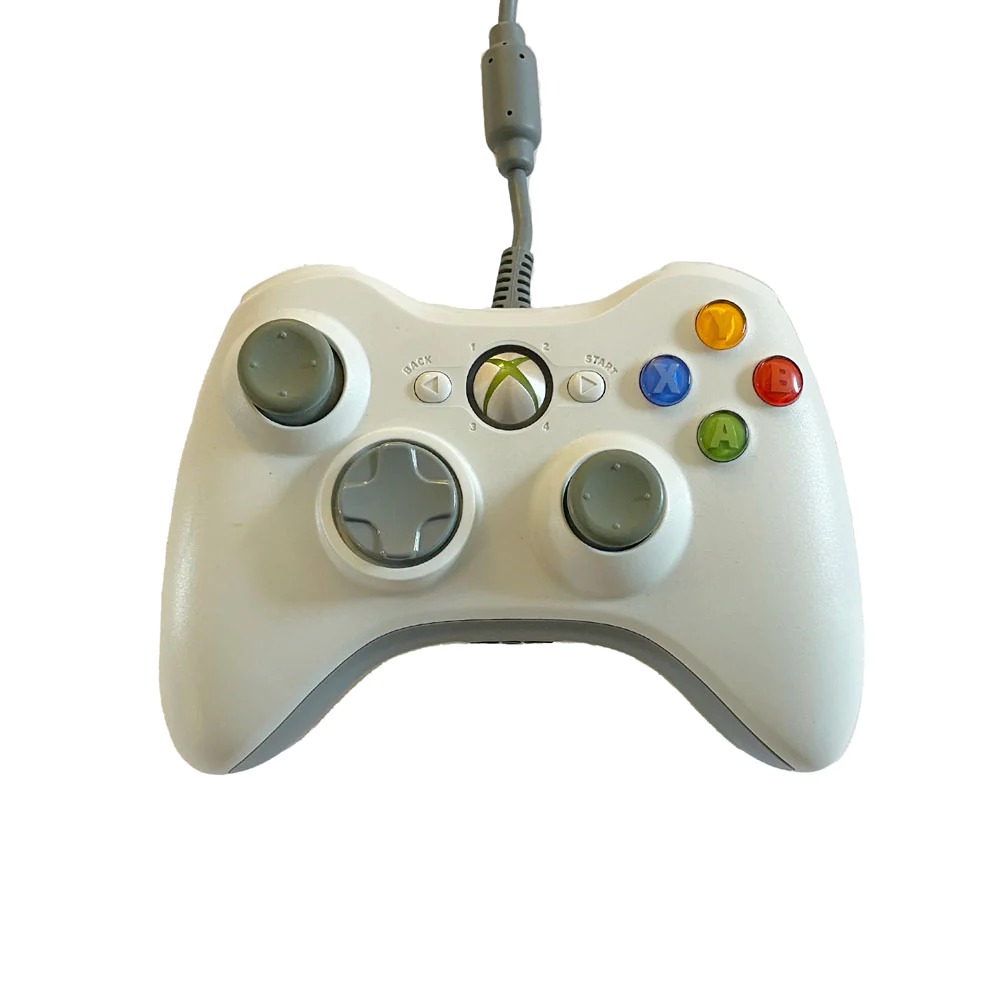 Xbox 360 Controller for Windows & Xbox 360 Console Wired USB Joystick Support PC Laptop[WHITE]