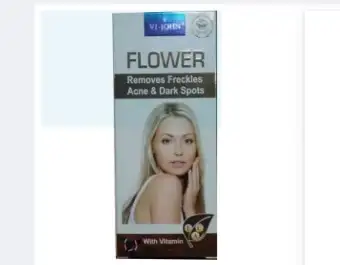 flowers and freckle cream