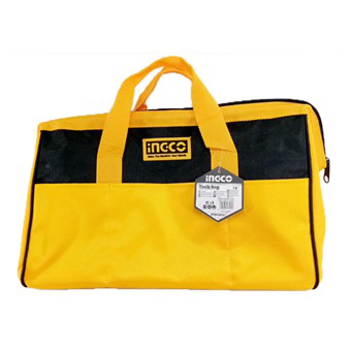 Ingco Tool Bag 16" (6 Pockets outside & 8 pockets inside)