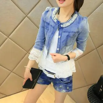 denim half jackets for womens online