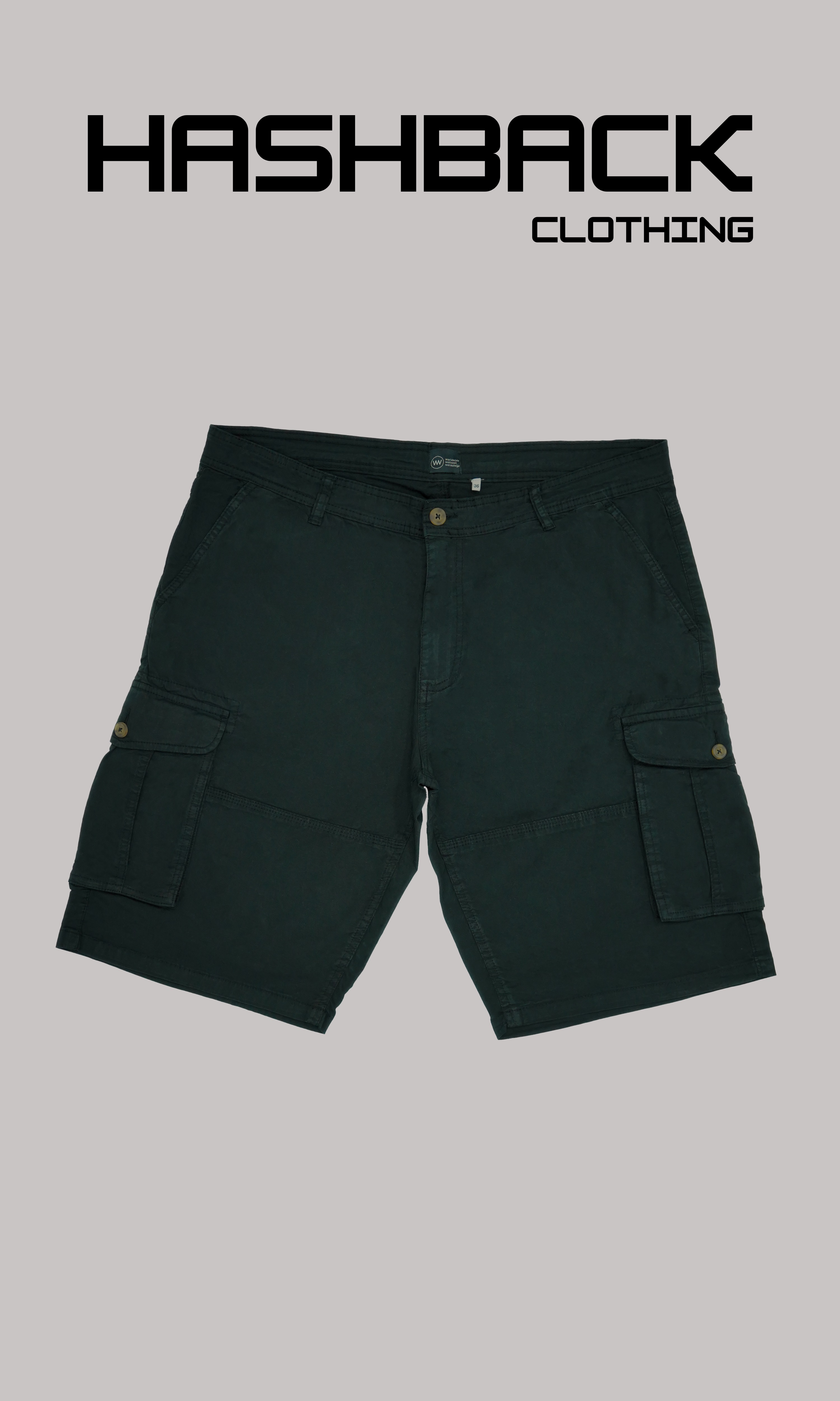 Hashback Cargo Shorts for Men - Summer Cargo Shorts - Premium Quality Fabric