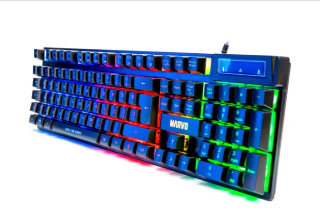 Marvo Scorpion CM409 & Banda V3 & Dragon war USB wired keyboard with RBG lights & 104 keys cool keys