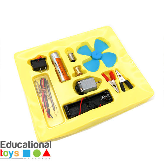 DIY Kids Science Experiment Kit | Electric Circuit Project with Light Bulb & Fan