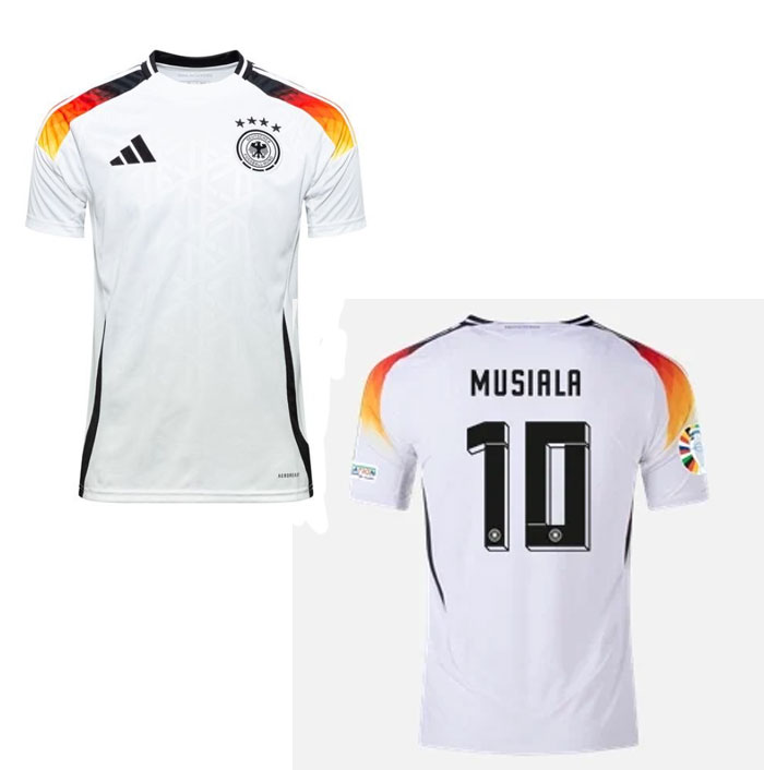 Musiala Germany T Shirt Home Kit Euro 2024 Football Jersey Daraz.pk