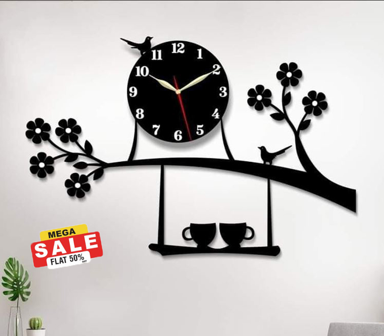 New Wall Clock Big Size I Wall Clock I Wooden Wall Clock I Wall clocks for bedroom I Wall Clocks for drawing room I Wooden Wall Clocks for bedroom