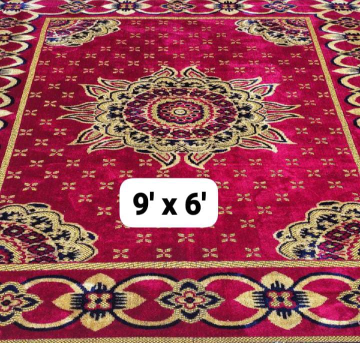 Anti-Slip Rug 6 x 9 Feet Brown Color – High Quality Living Room Carpet