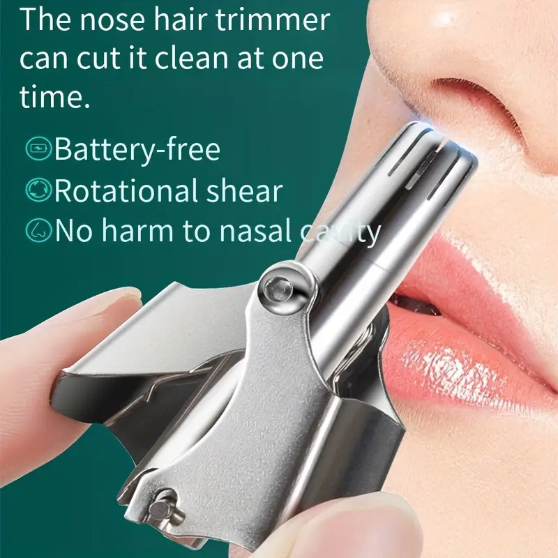Manual Stainless Steel Hair Trimmer• Stainless Steel Nose Hair Trimmer• Manual Nose and Ear Trimmer• Nose Hair Remover for Men• Washable Manual Nose Trimmer• Portable Nose and Ear Hair Trimmer• Face Care Nose Trimmer Tool• Manual Nose Shaving Tool