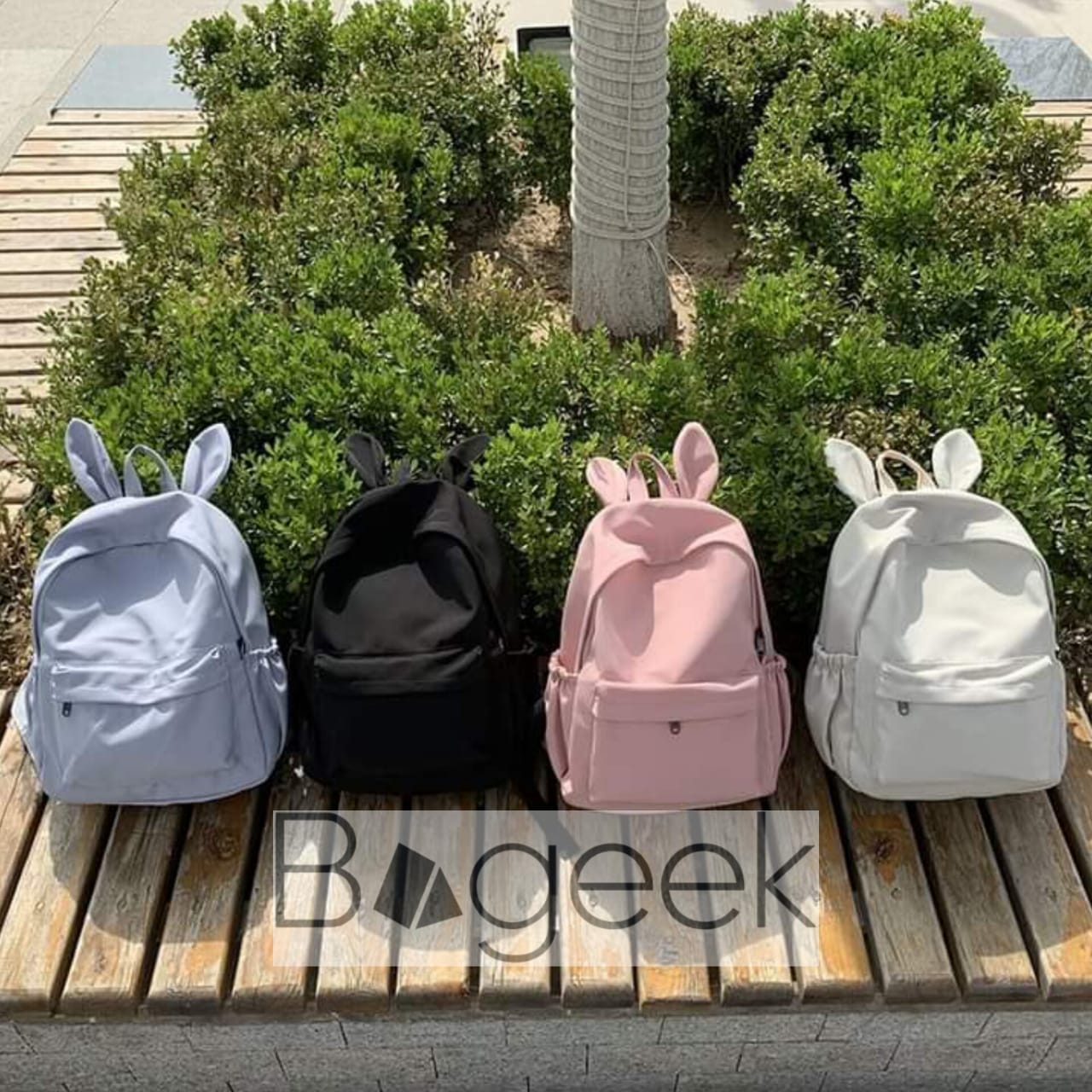 Bunny Backpack School Bag Beg Canvas Daraz.pk