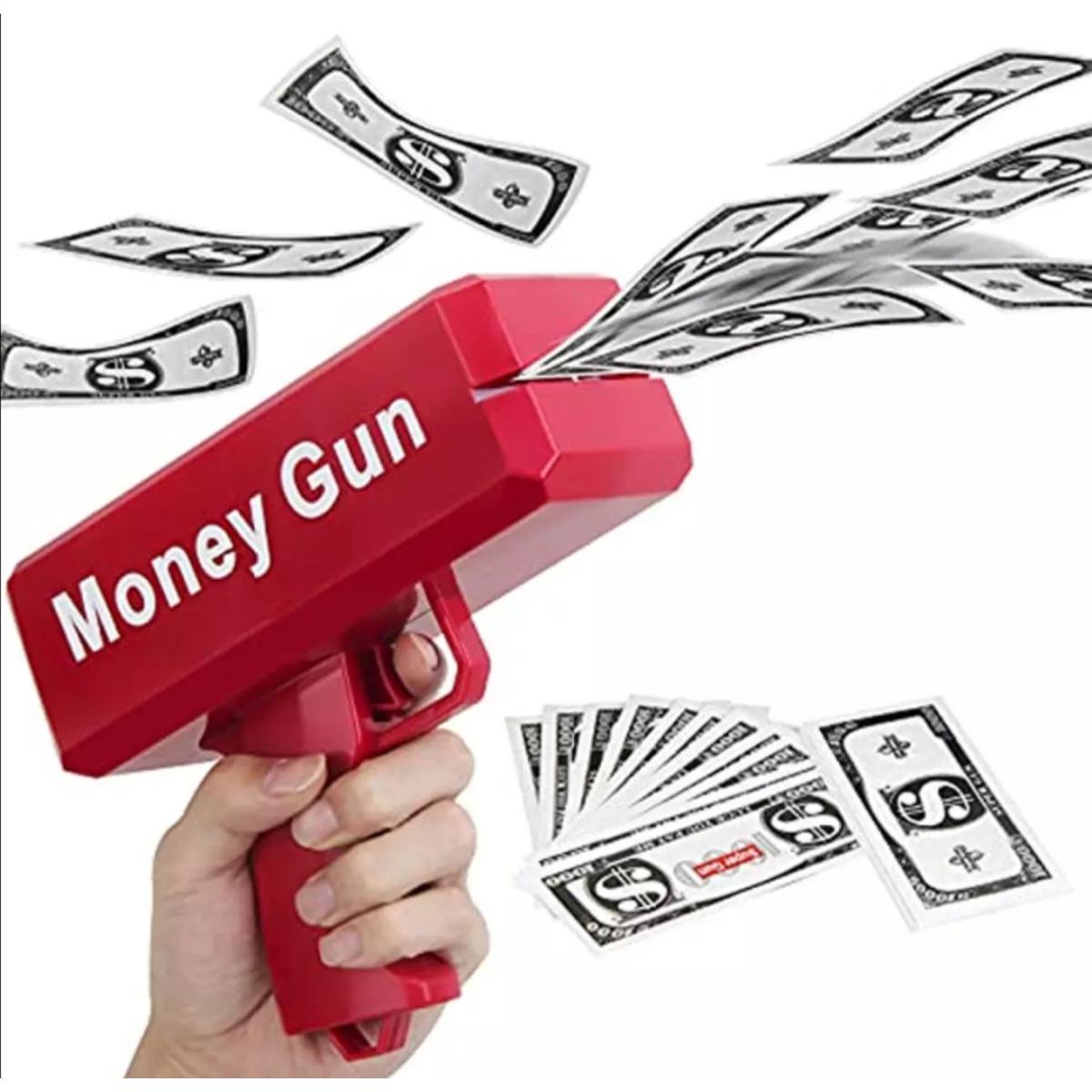 Supreme Money Gun - Paper Spray Supereme Gun machine Toy Gun - With 100 ...