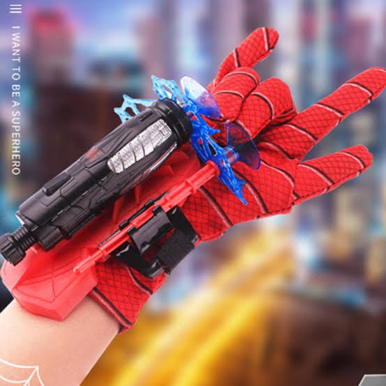 Spider-Man Web Dart Hand Gloves Action Figure Toy For Kids and Toddlers
