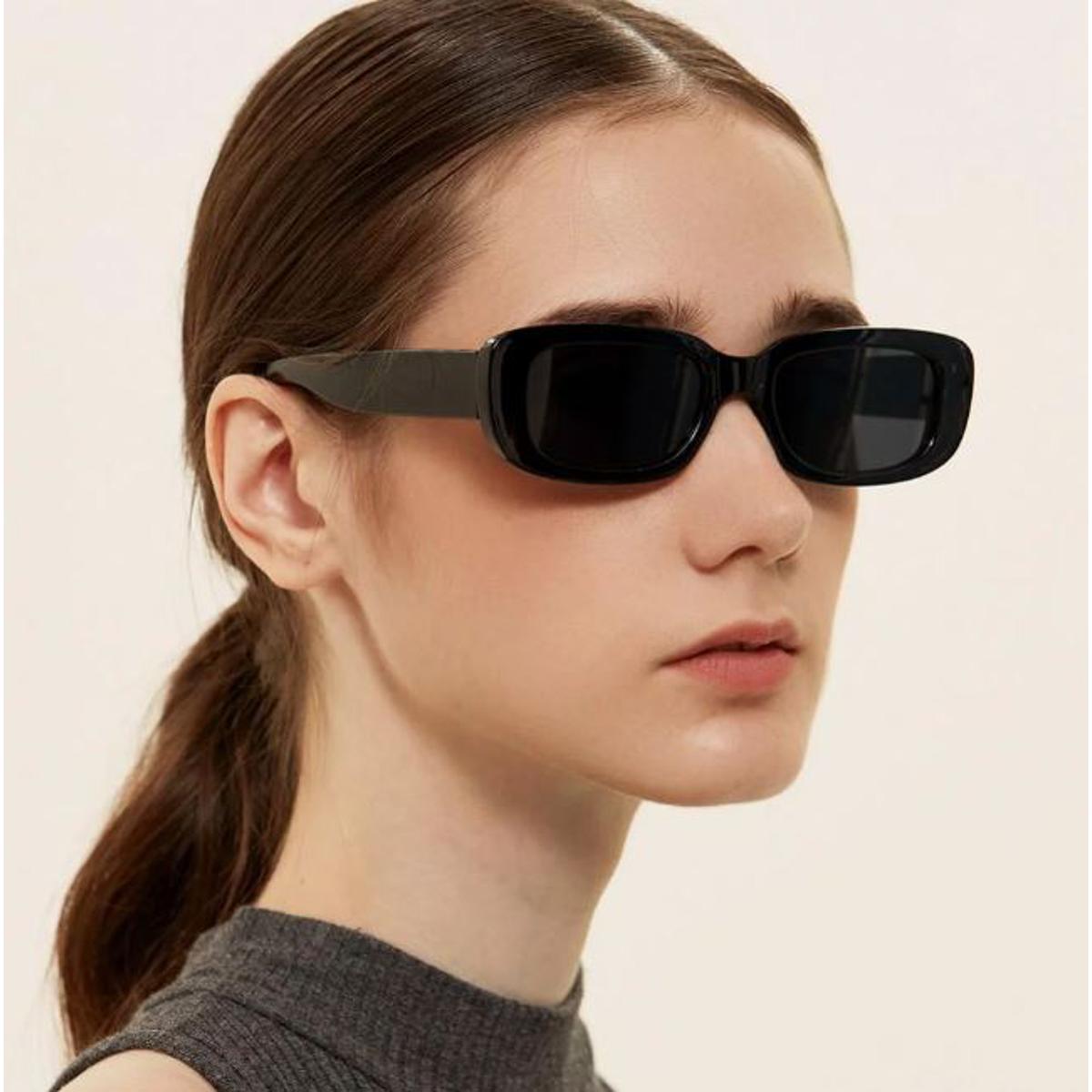 Classic Rectangle Frame Sunglasses for Women & Men| Vintage Small Square Sunglasses