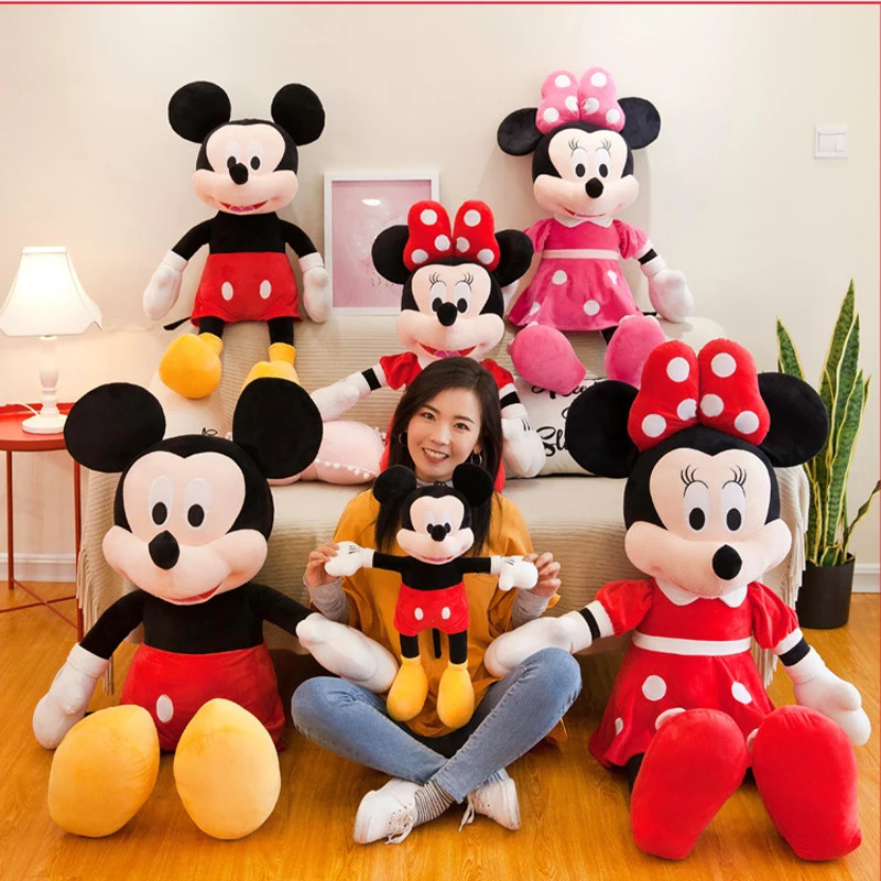Premium Mickey & Minnie Mouse Stuffed Toy | Soft Plush | Small, Medium & Large