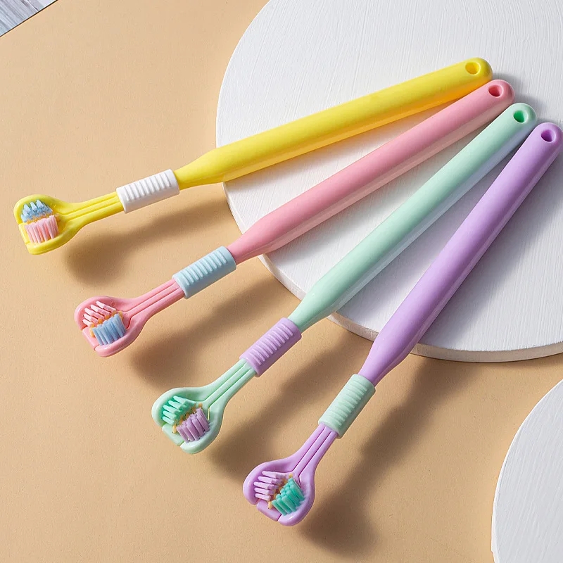 Three Sided Soft Toothbrush Ultra Fine Soft Bristle Adult Toothbrush Oral Care Safety Teeth Brush
