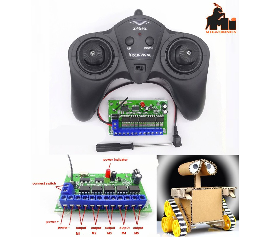 HS10PWM 10-Channel Remote Control Receiver and transmitter robot DIY Smart Car R