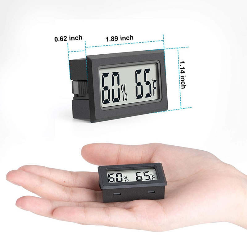 Mini Digital Thermometer Hygrometer With Indoor Temperature Humidity Meter Gauge Lcd Display