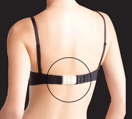 1x Skin Bra Extenders 3 Hooks 3 Rows - Add 0.5 to 2.5 inches to the back of  your bras for women