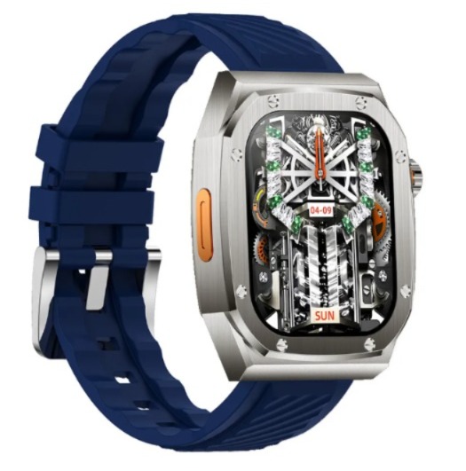 Original Latest 2025 DINOR Z79 Max Armour Smart Watch 2.1" Inches IPS Large Screen Men & Women Bluetooth Call Compass Heart Rate Monitoring Ai Voice Men & Women Sports Smart Watch - Black