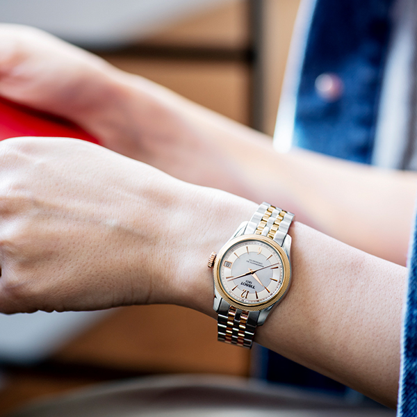 Tissot Ballade Powermatic 80 COSC Lady - White Mother of Pearl dial with  Rose Gold \u0026 Grey bracelet: Buy Online at Best Prices in Pakistan | Daraz.pk