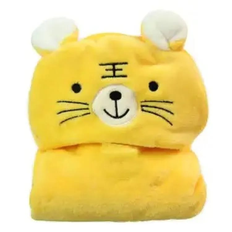 Adorable newborn blanket with animals swaddling it