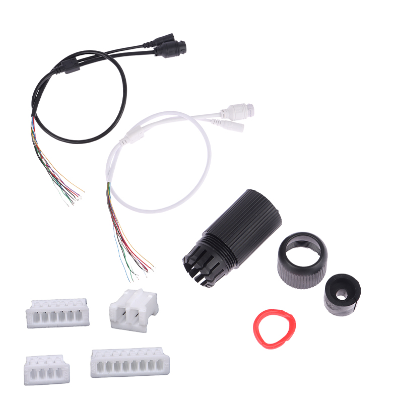 11Pin CCTV POE IP Camera PCB Module With RJ45 Female To DC Male Waterproof Connector Cable