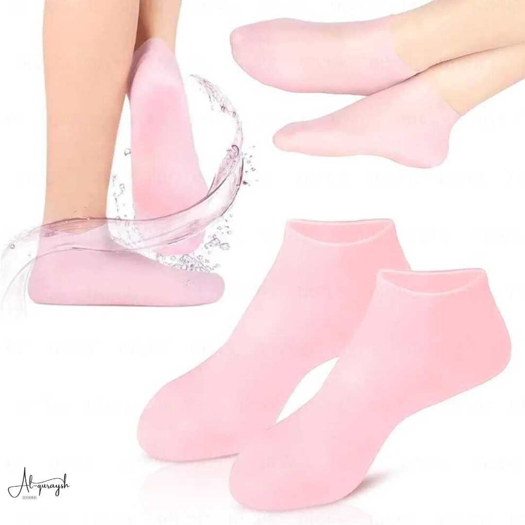 Moisturizing Socks Silicone Gel Spa Exfoliating Socks for Dry Cracked Skin Heel Socks Anti Slip for Foot Care Softening Calluses Multi-purpose Unisex